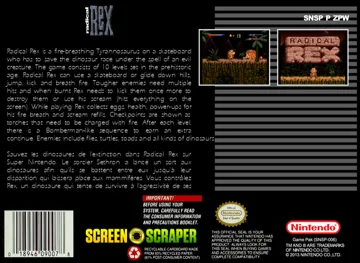 Radical Rex (Europe) box cover back